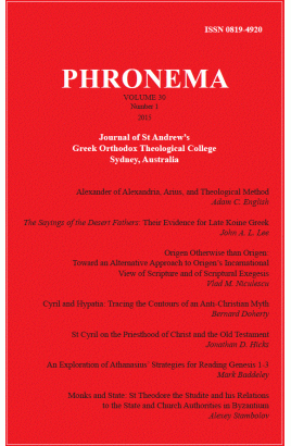 Phronema Volume 30, Number 1, 2015